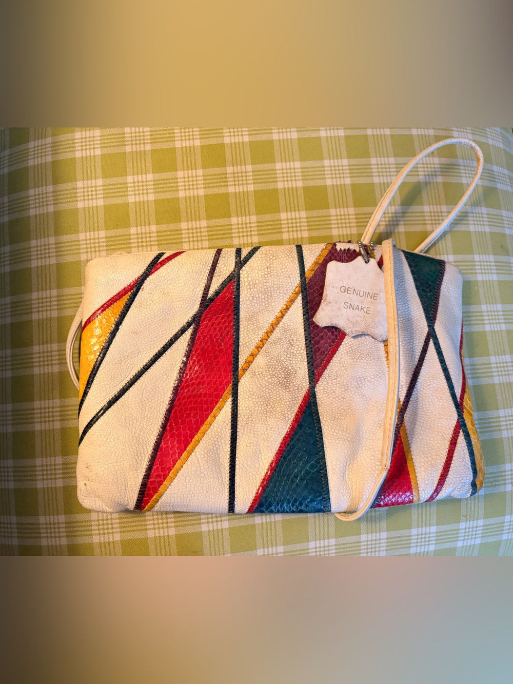 Vintage Clemente snake purse